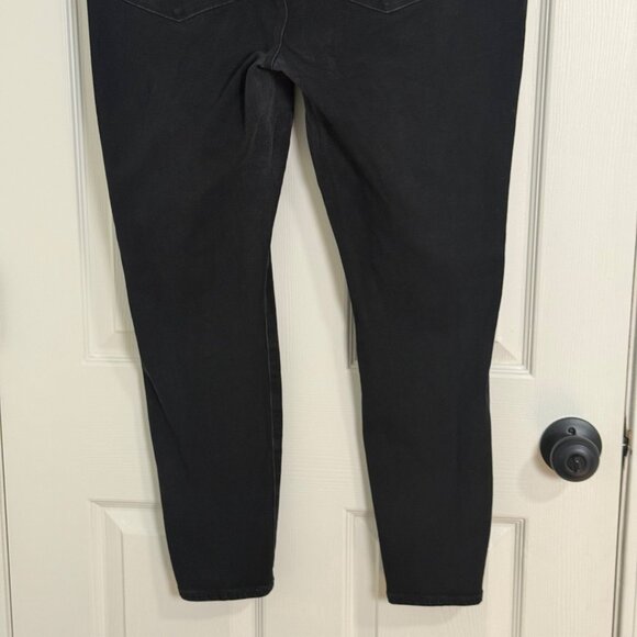 American Eagle Jeans Womens 18 Black Stretch Jegging Grunge Casual - Picture 5 of 16
